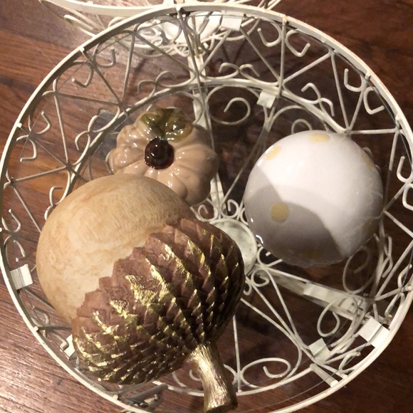 20" VTG METAL EGG SHAPED DISPLAY STAND CAGE WITH GLASS SHELF TABLETOP - Picture 8 of 8